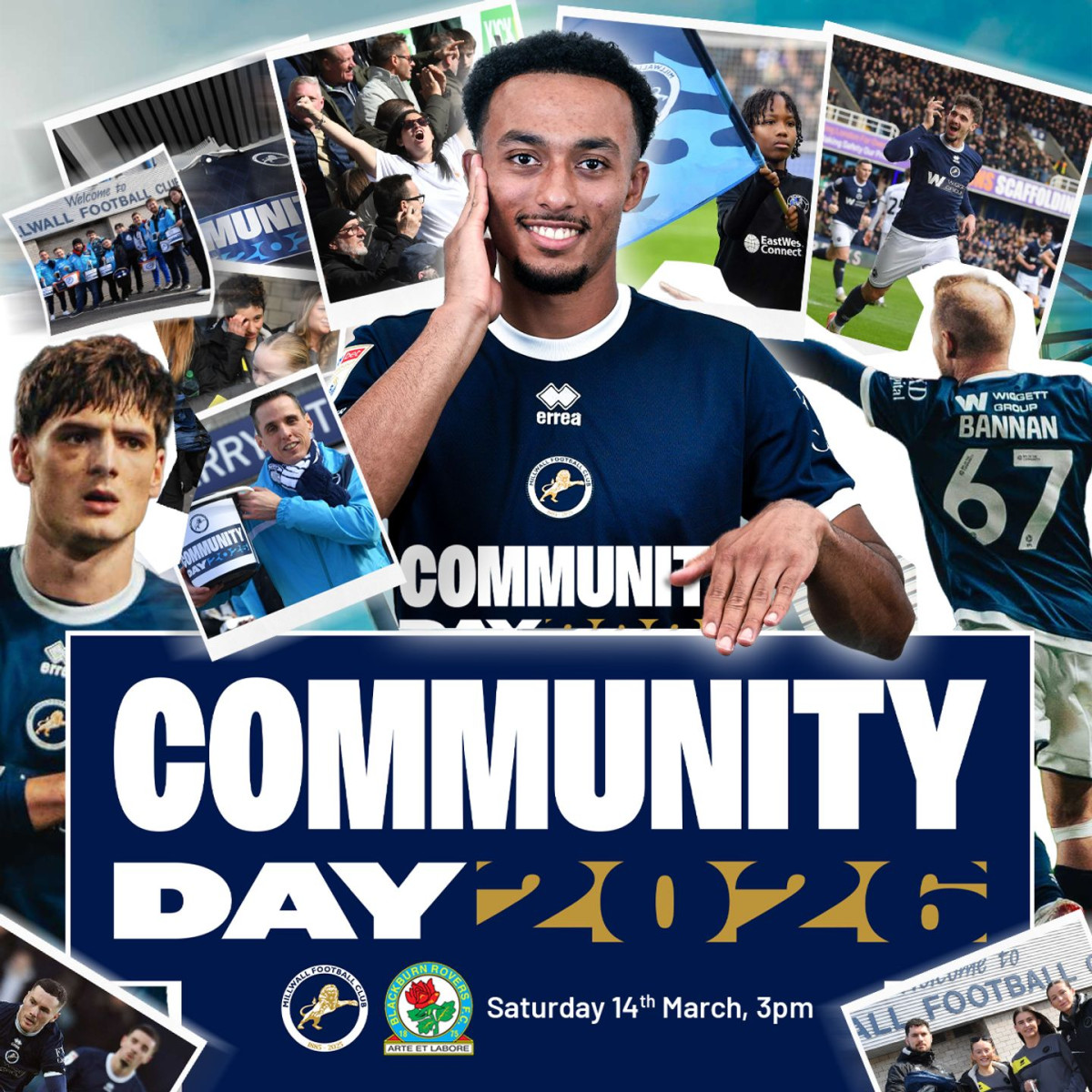 Millwall to host 'Community Day' v Blackburn Rovers
