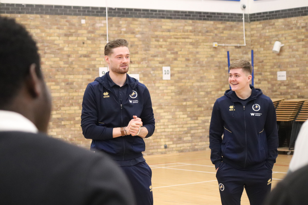 Millwall first-team duo visit Bacons College