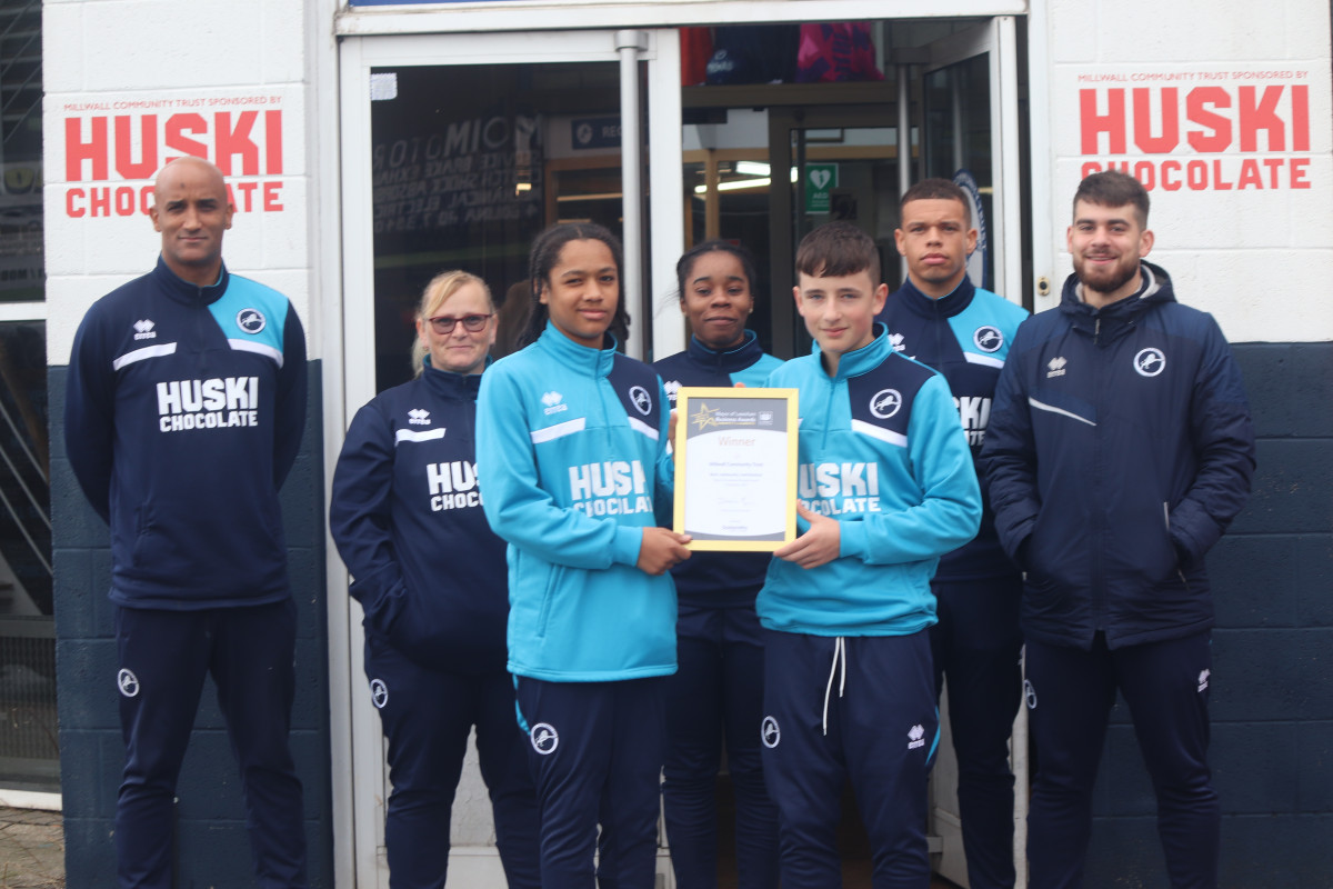 Millwall Community Trust delighted to win 'Best Community Contribution’ award at the Mayor of Lewisham Business Awards 2023.