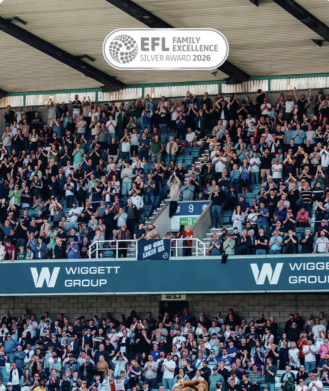MILLWALL ACHIEVES SILVER AWARD FOR ITS FAMILY-FRIENDLY MATCHDAYS