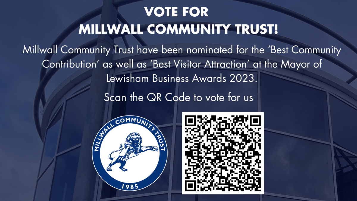 Millwall Community Trust need your votes!