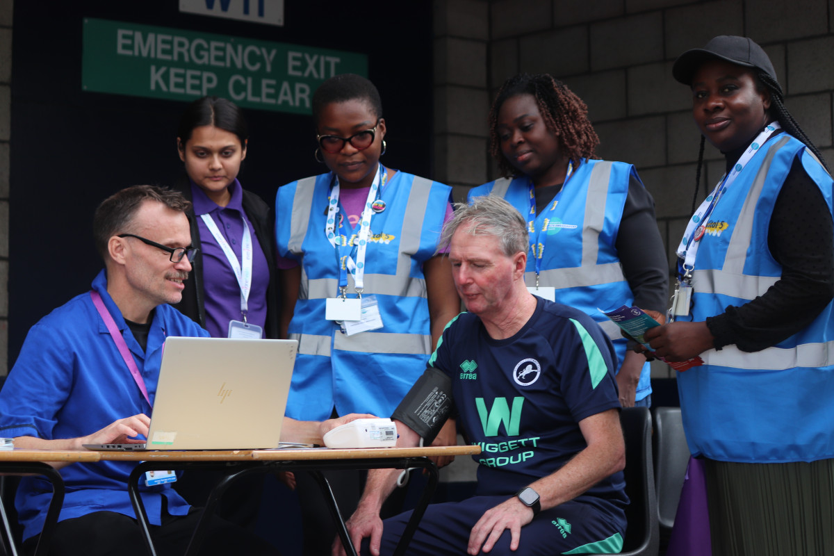 Vaxi Taxi/ Health and Wellbeing Pop Up a huge success at The Den prior to Saturday’s match against Wrexham