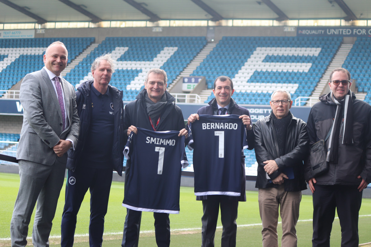 Embassy of Italy in London alongside Neil Coyle MP visit Millwall Football Club and Millwall Community Trust