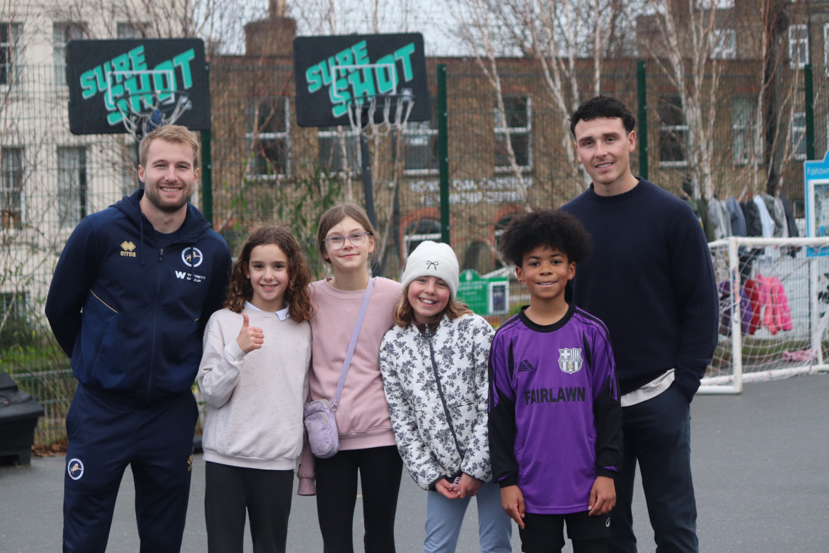 Millwall FC duo Billy Mitchell and Danny McNamara visited Fairlawn Primary School this afternoon as part of MCT’s Joy of moving programme