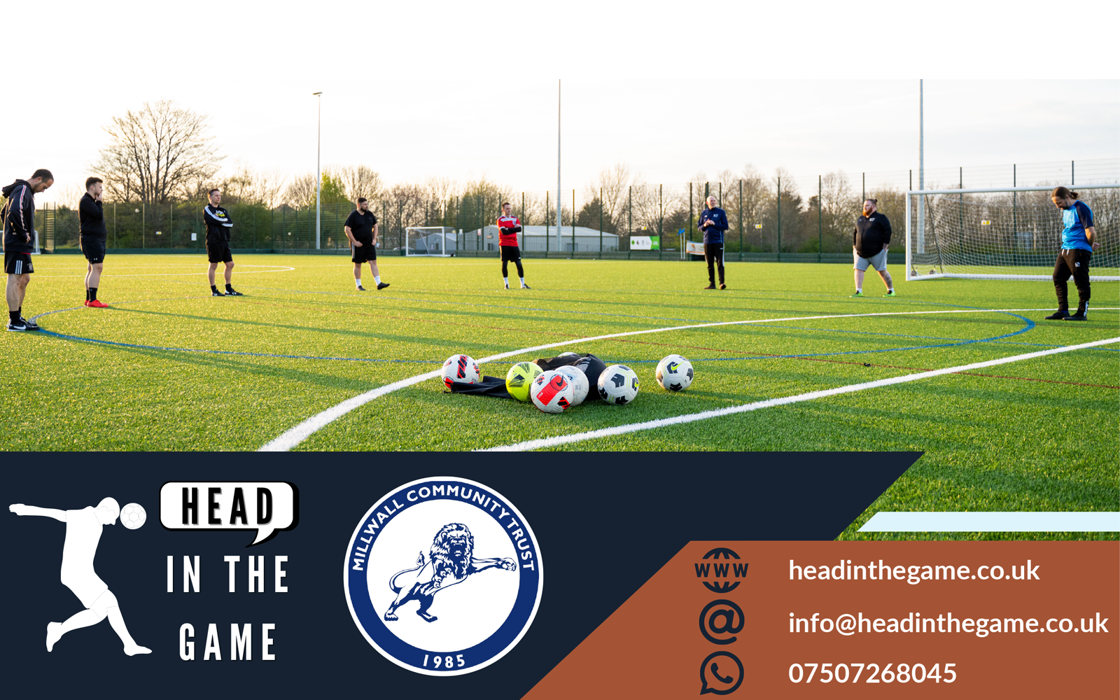 Head In The Game x Millwall Mental Health Football Sessions